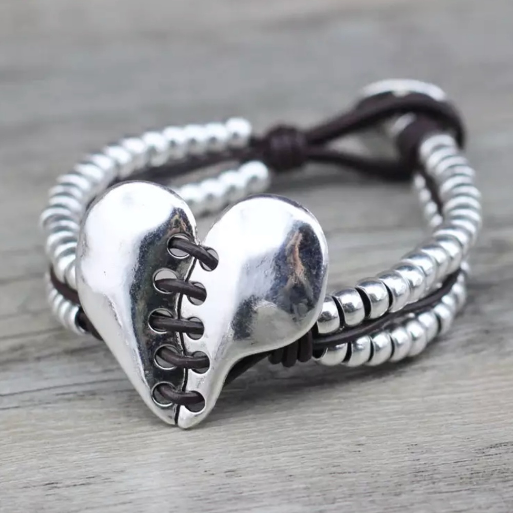 Handmade Uno de 50 STYLE BROWN Leather Bracelet 49